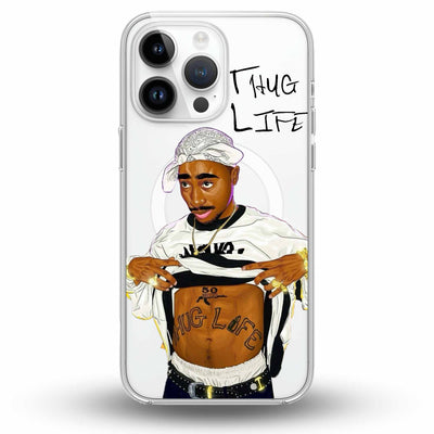 Thug Life - Cover Magsafe Trasparente Personalizzata