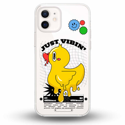 Just Vibin' - Cover Magsafe Trasparente Personalizzata