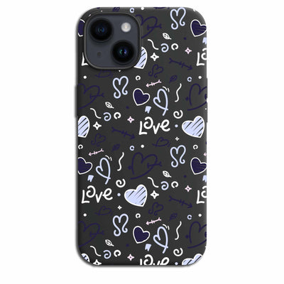 Blue&White Hearts - Cover / (Collezione Monocolore) & (Collezione Magsafe Trasparente)