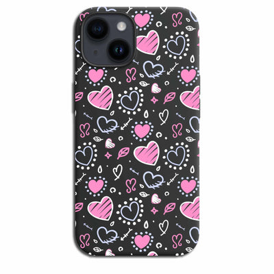 Pink&White Hearts - Cover / (Collezione Monocolore) & (Collezione Magsafe Trasparente)