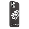 No Days Off (White on Black)- Cover Monotone