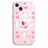 Pink&White Hearts - Cover Magsafe Trasparente (MagClear Case)
